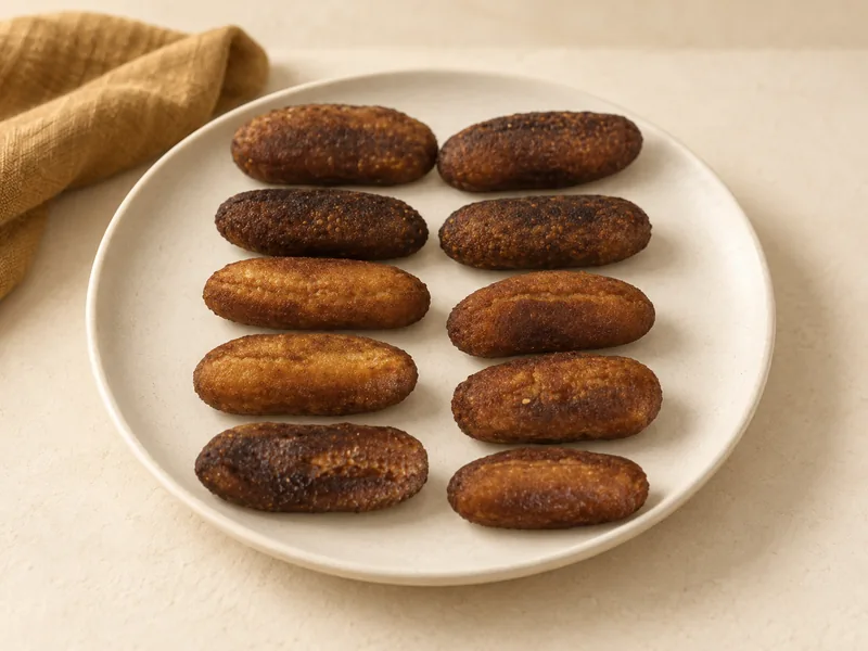 Gulab jamun dorés saupoudrés de noix de coco